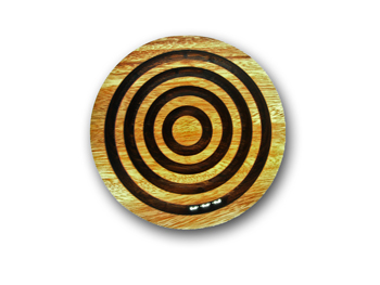 Wooden marble maze puzzle