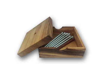 Wooden nail puzzle